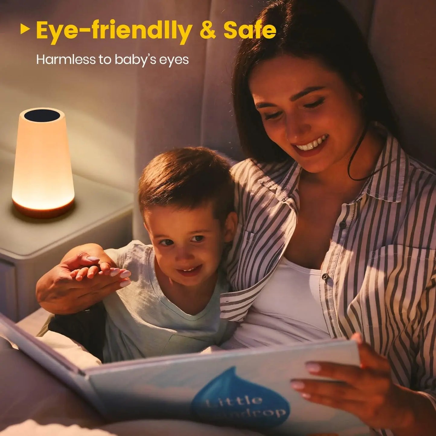 13 Colors Touch Remote Rechargeable LED Lamp