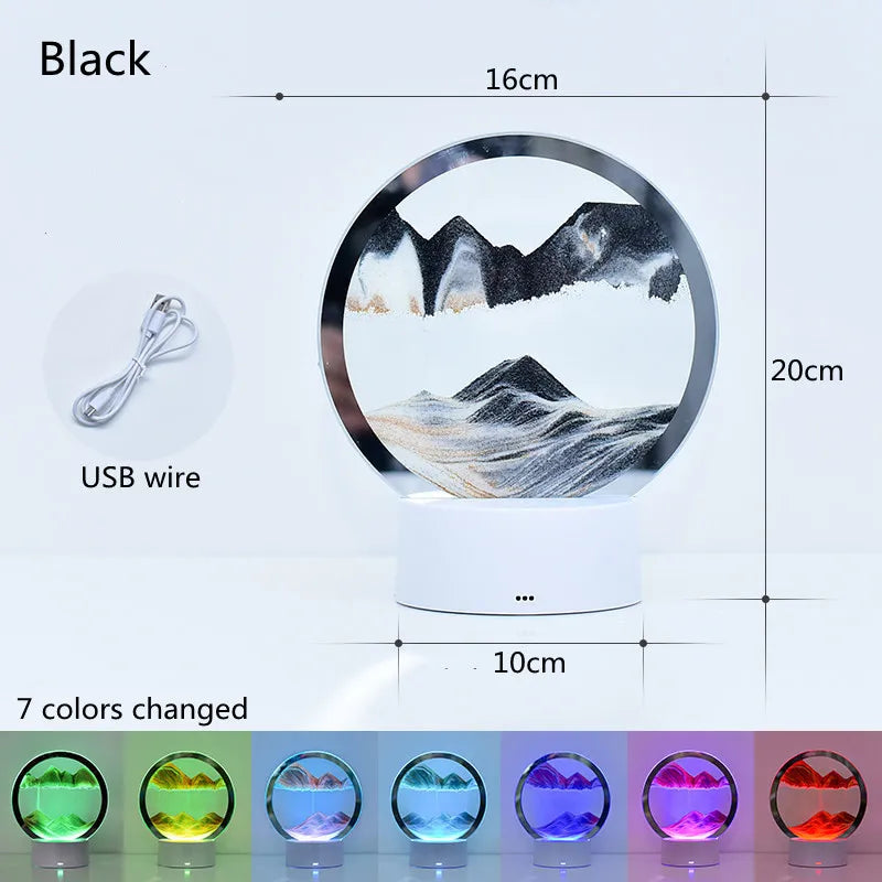 3D Quicksand Table Lamp