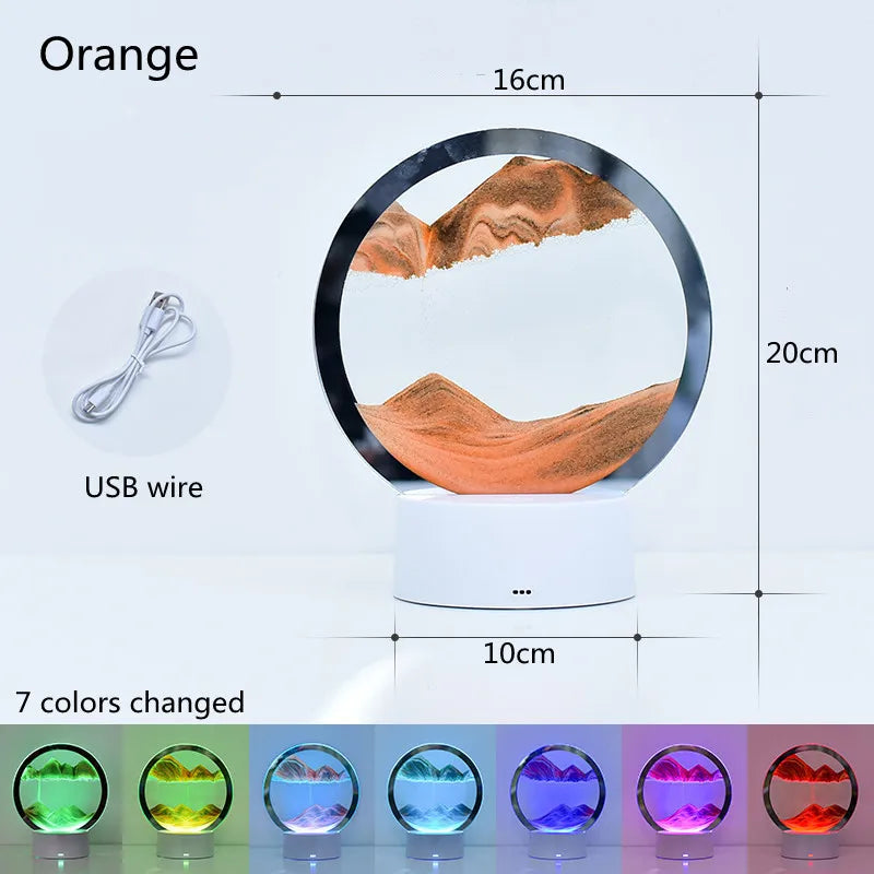 3D Quicksand Table Lamp
