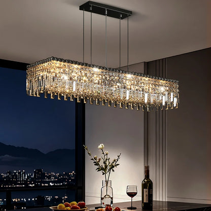 Pendant Lamp for Kitchen Over the Table Nordic Luxury Dining Room Crystal Chandelier Indoor Kitchen Island Crystal Hanging Lamp