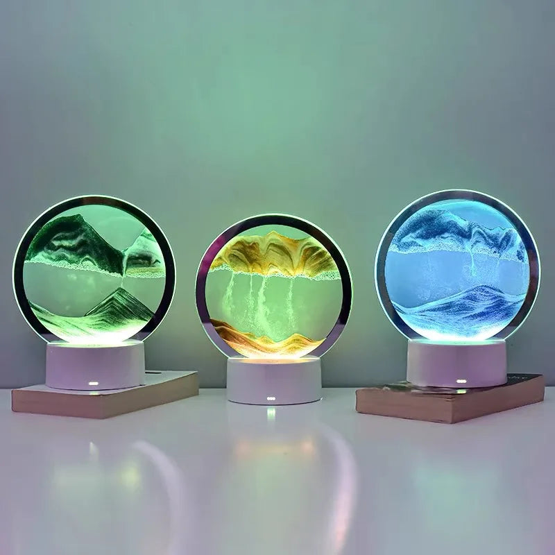 3D Quicksand Table Lamp