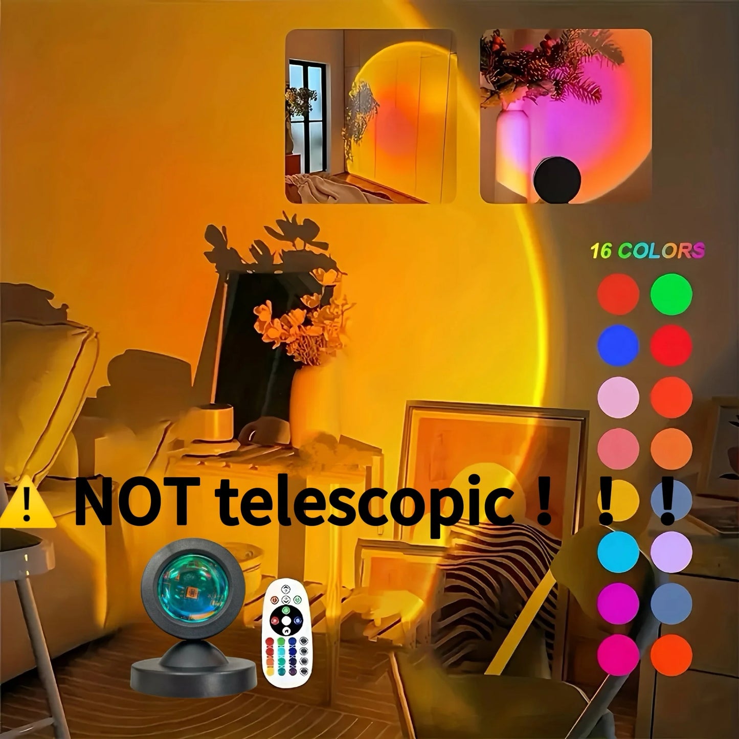 16 Colors Remote USB LED Mood Light