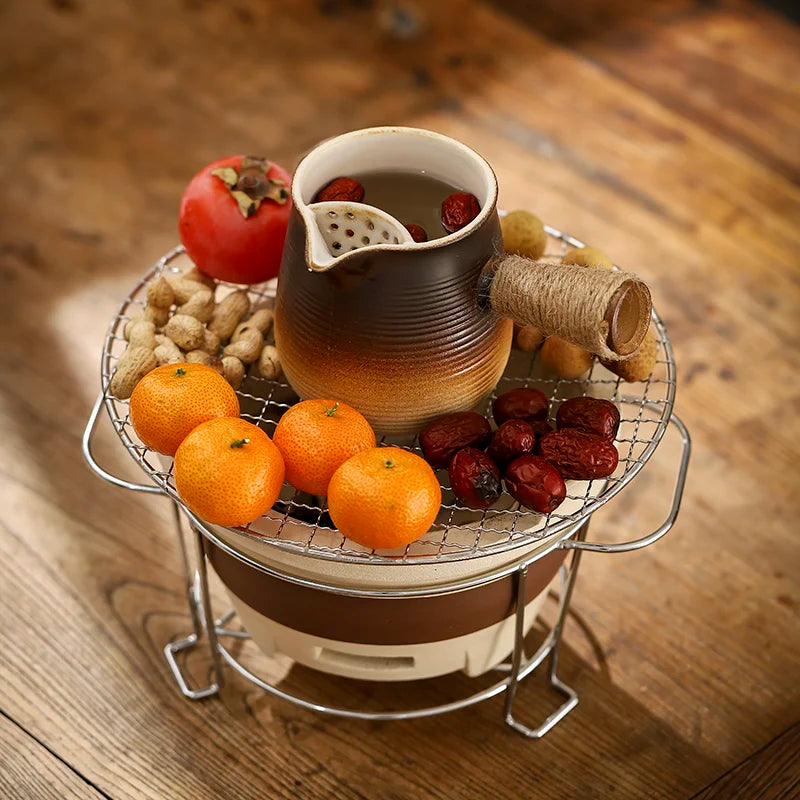 Ceramic Baked Milk Tea Pot Can Be Dry Boiled Boiled Tea Warm Milk Pot Teapot Tea Infuser