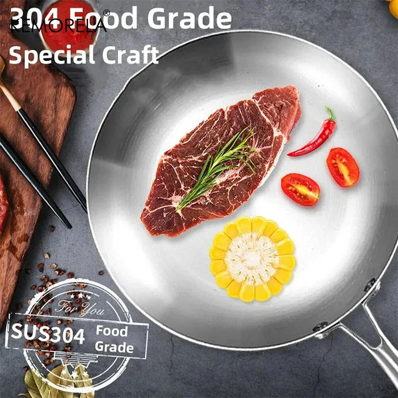 304 Stainless Steel Frying Pan Set