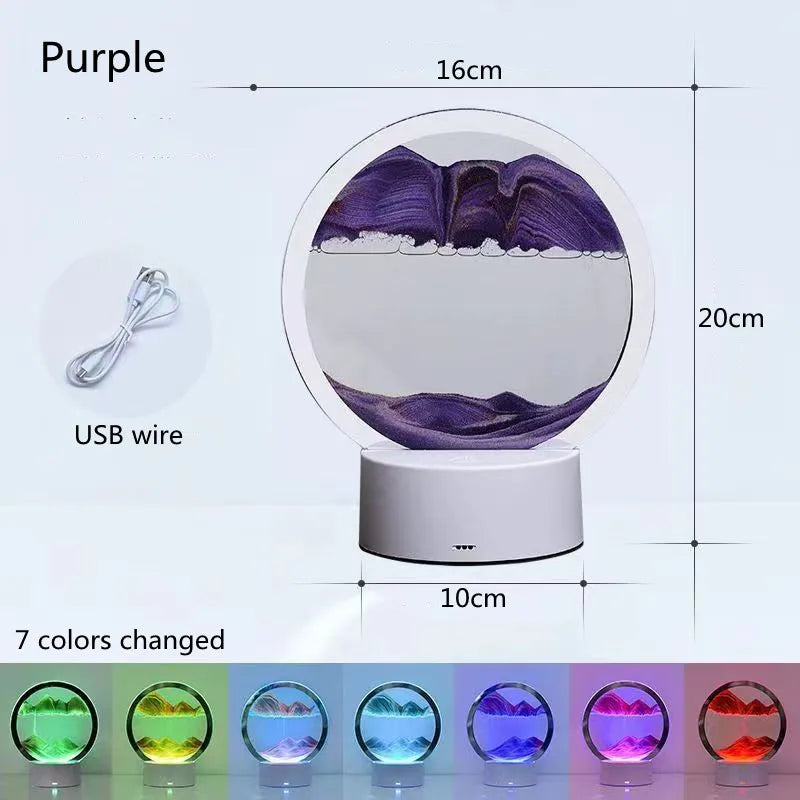 3D Quicksand Table Lamp