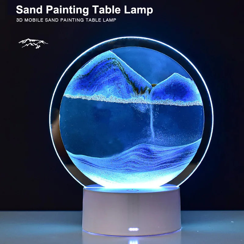 3D Quicksand Table Lamp