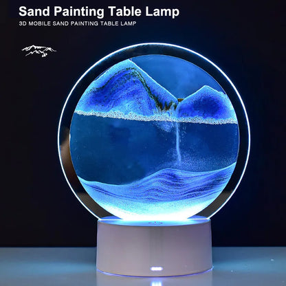 3D Quicksand Table Lamp