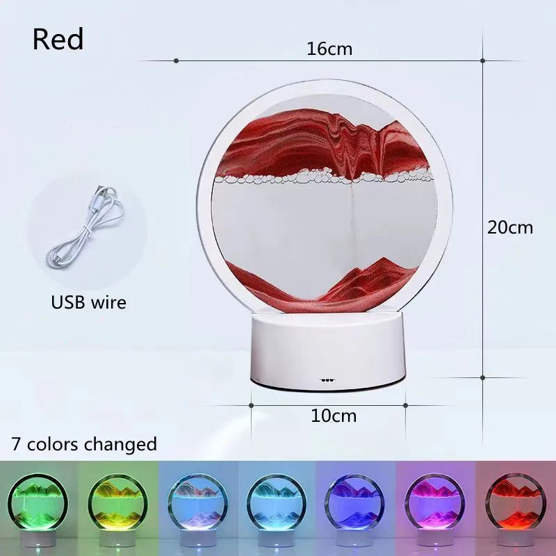 3D Quicksand Table Lamp