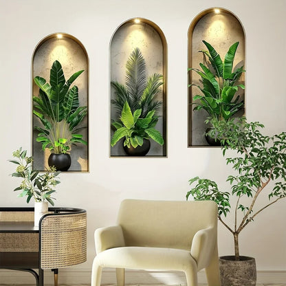 Watercolor Plant Wall Stickers Self