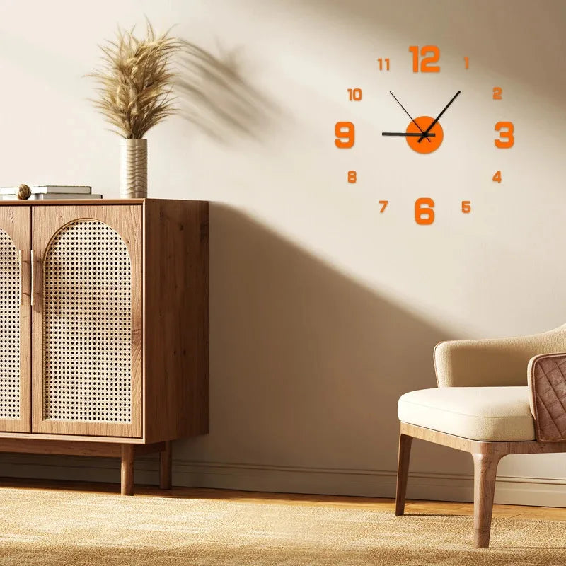 DIY Frameless Wall Clock
