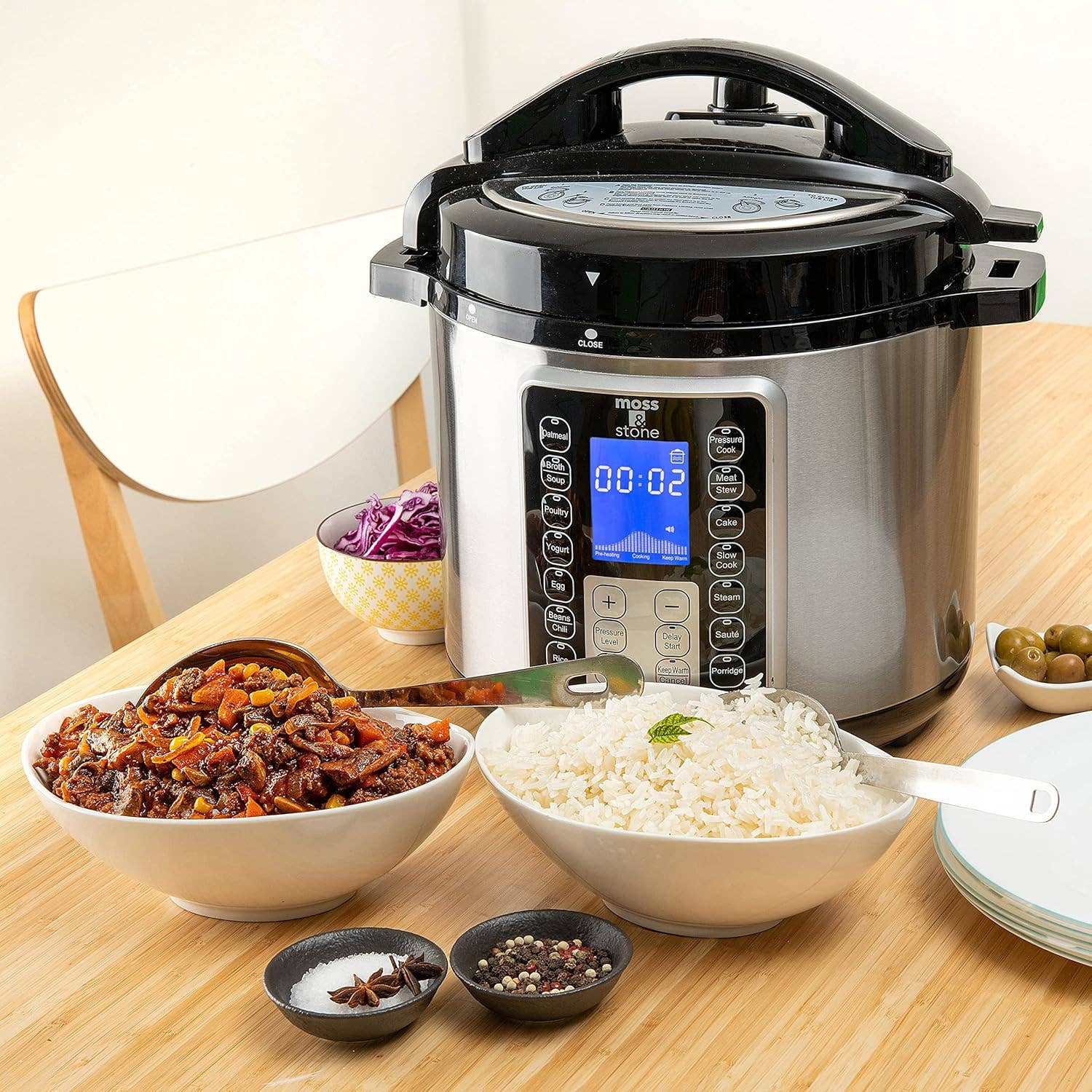 Electric Pressure Cooker with Large Lcd Display, Multi-Use 6 Quart Electric Pot, 14 in 1 Slow Cooker, Rice Cooker, Steamer Maker, Sauté, Yogurt Maker, Egg Cooker, Warmer & More