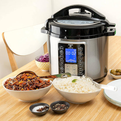 Electric Pressure Cooker with Large Lcd Display, Multi-Use 6 Quart Electric Pot, 14 in 1 Slow Cooker, Rice Cooker, Steamer Maker, Sauté, Yogurt Maker, Egg Cooker, Warmer & More