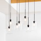 Sculptural 7-Light Multi Chandelier